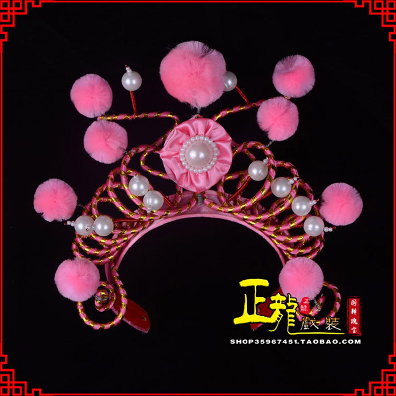 紫金穆桂英花木兰盔帽 女兵额子