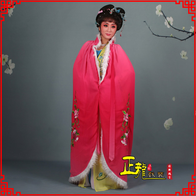 紫金小花旦绣花斗篷 花旦披风